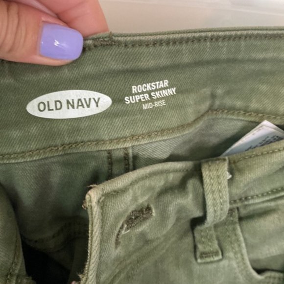 Army green skinny jeans - Picture 2 of 4